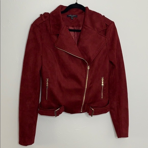 Brand new Romeo & Juliet couture Maroon suede jacket - Picture 6 of 6